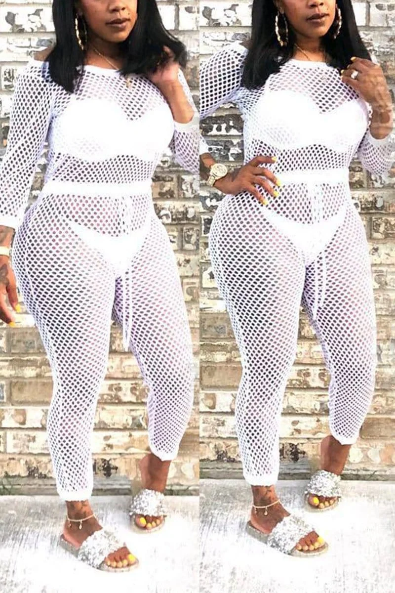 Sexy Mesh Perspective Jumpsuit