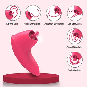 12-Speed Tongue-Licking Vibrator for Intense Clitoral Stimulation