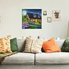 Full Round Drill Framed Light Up Diamond Painting Kits, LED Glowing Wall Art Decor for Home Bedroom Holiday Gifts