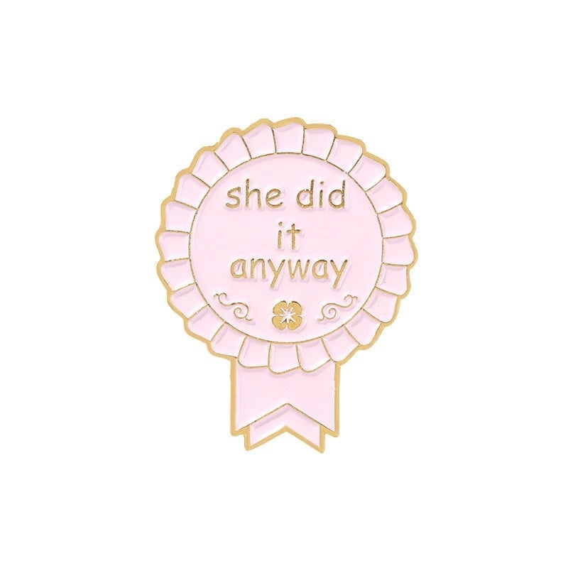 Cartoon Style Pin Sunflower Butterfly Alloy Stoving Varnish Unisex Brooches