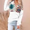 V-neck Zipper Fashion Plus Size Sweater Women's Jacket