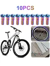 10Pcs Bike Spoke Nipples 14G Colorful Spokes Nipples for Mountain Road Bicycles