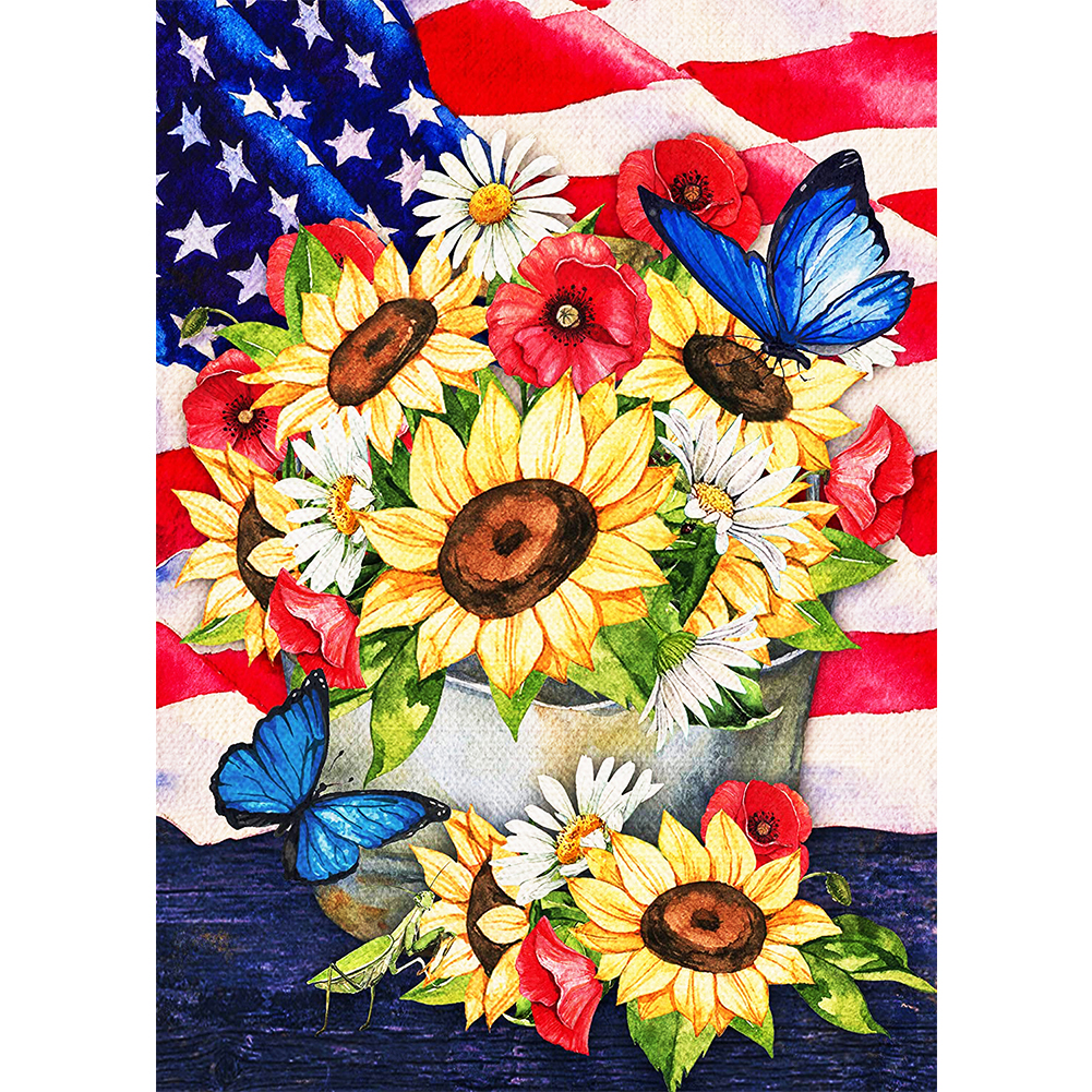 

30*40CM - Round Drill Diamond Painting - Butterfly, 501 Original