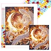 Sonnenblume Engel 5d DIY quadratische Diamant Kunst Malerei Sets für Wohnkultur 45x55cm