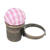 Adjustable Finger Ring Pincushion Sewing Needle Cushion for Needlework DIY Craft