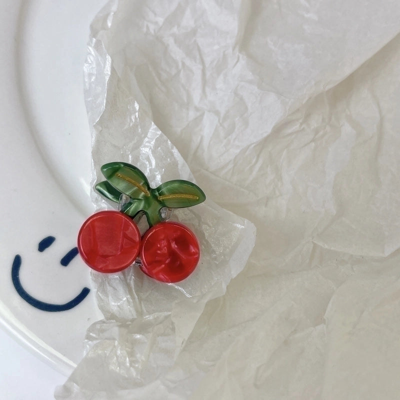 Minimalist Classic Style Fruit Acetic Acid Sheets Handmade Hair Clip 1 Piece