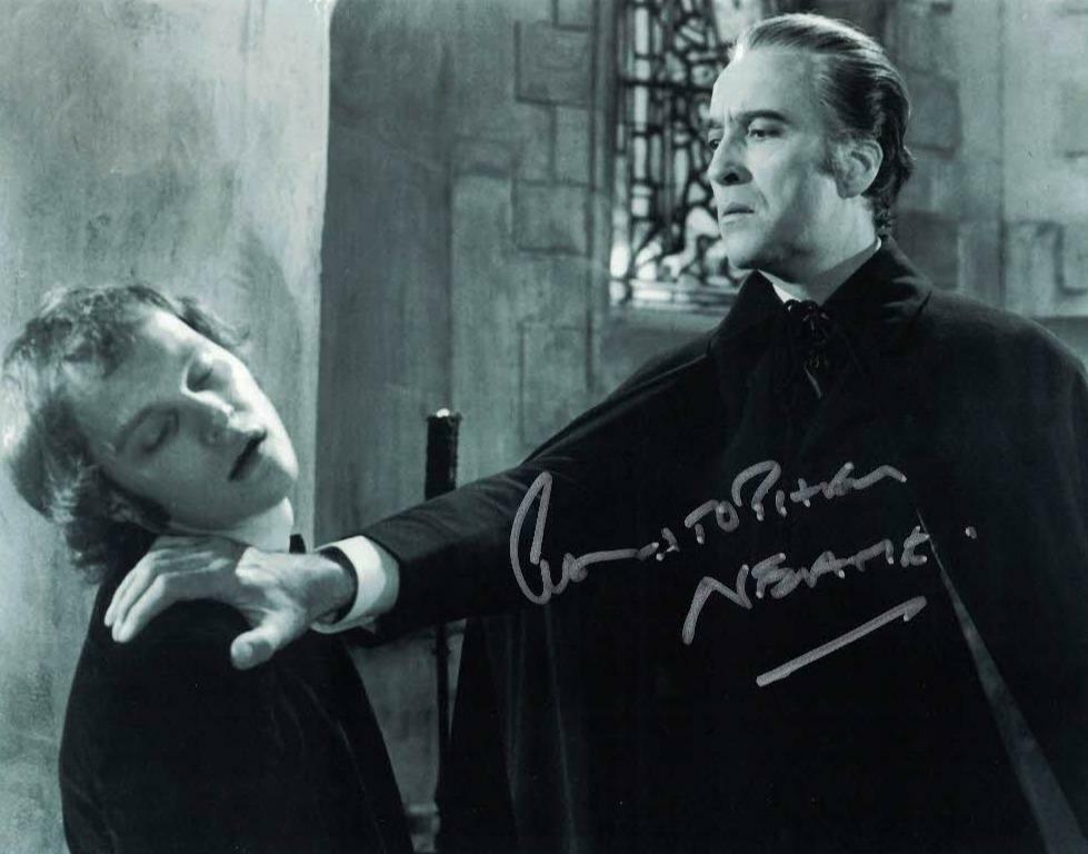 CHRISTOPHER NEAME - Dracula AD 1972 hand signed 10 x 8 Photo Poster painting