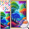 Colourful Trees - Round AB Drills Diamond Painting(45x75cm)