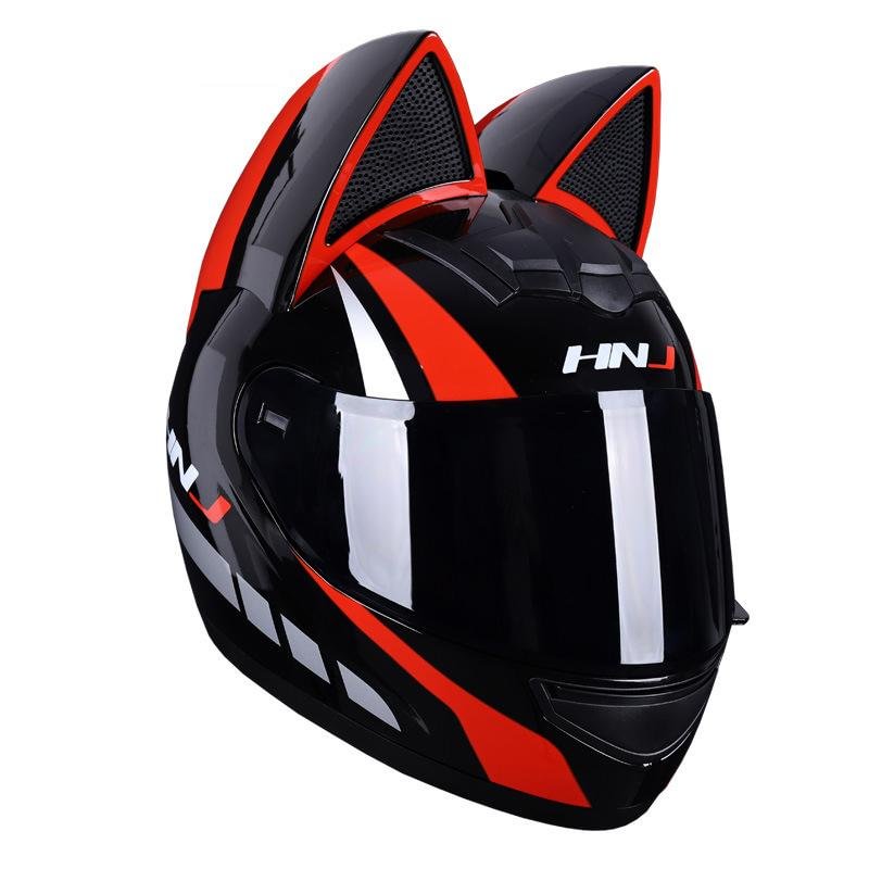 Women Cat Ears Motorcycle Helmet、shopify、sdecorshop