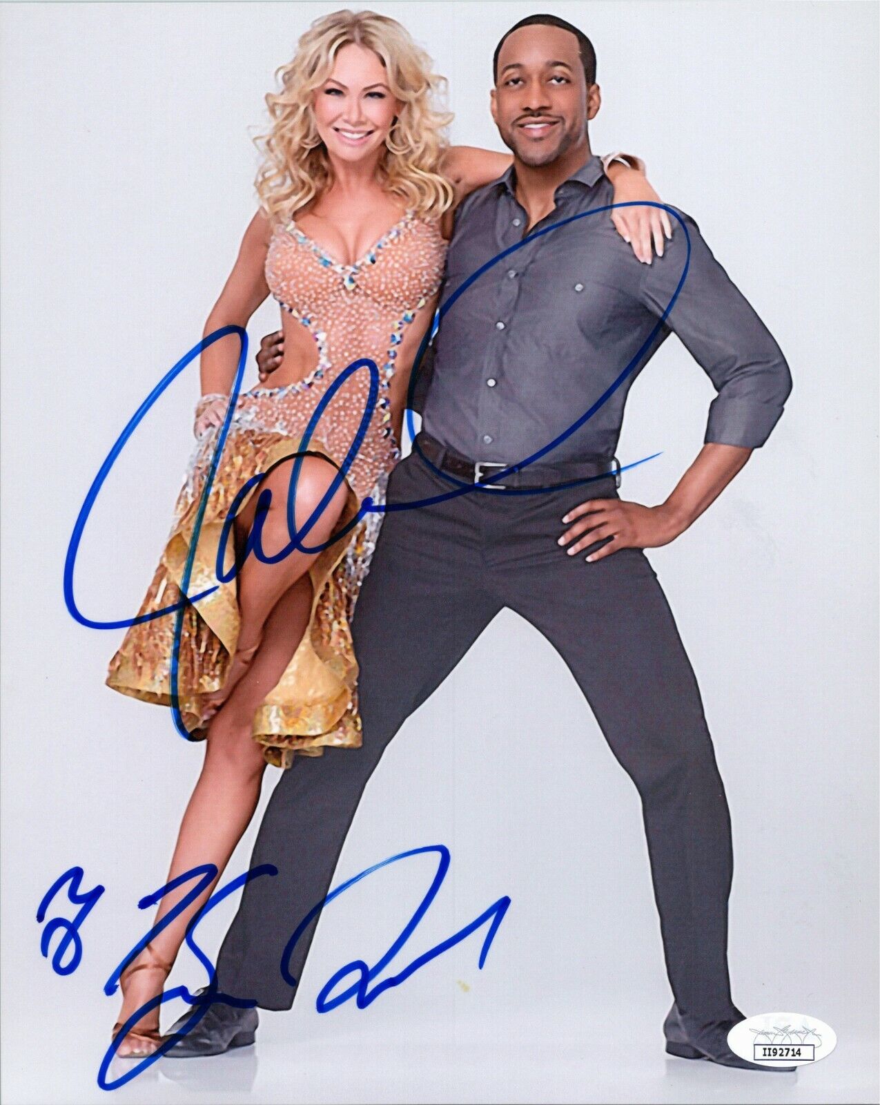 JALEEL WHITE ~ KYM JOHNSON Authentic Hand-Signed DWTS