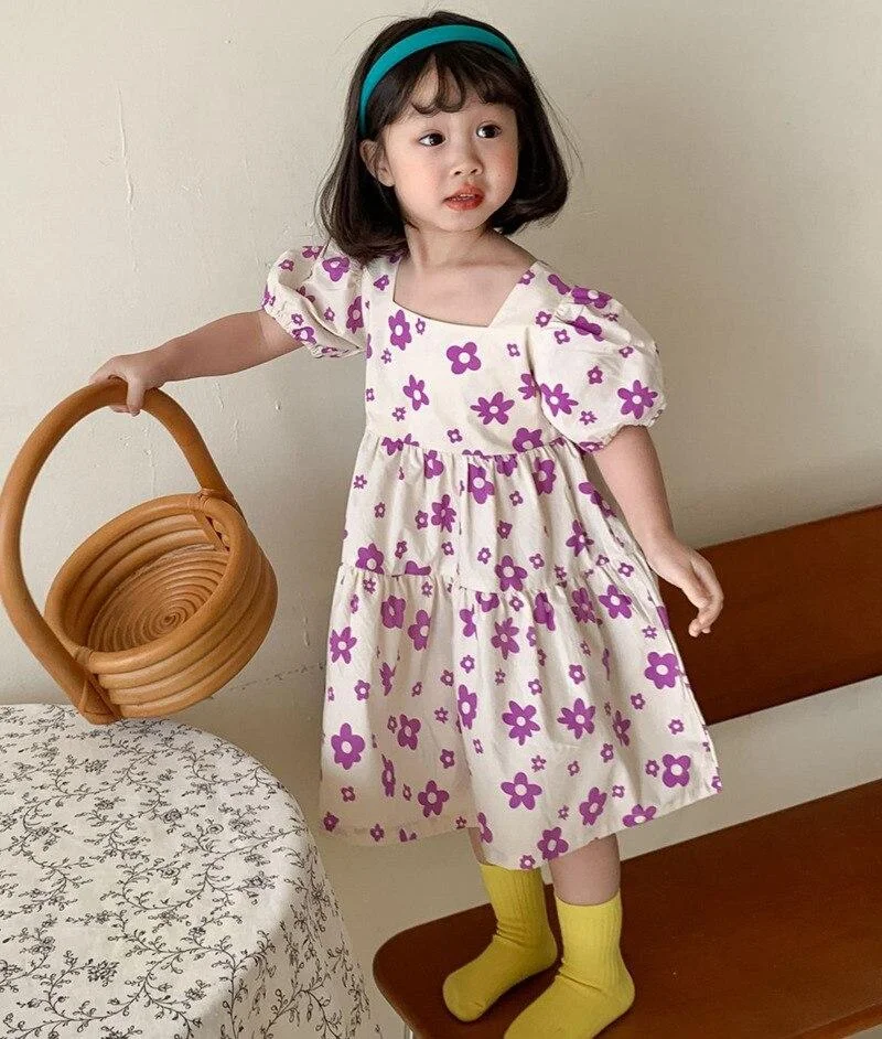New Baby Spring Summer Girls Cupcake Dress Kids Teenagers Children Clothes Outwear Special Occasion High Quality