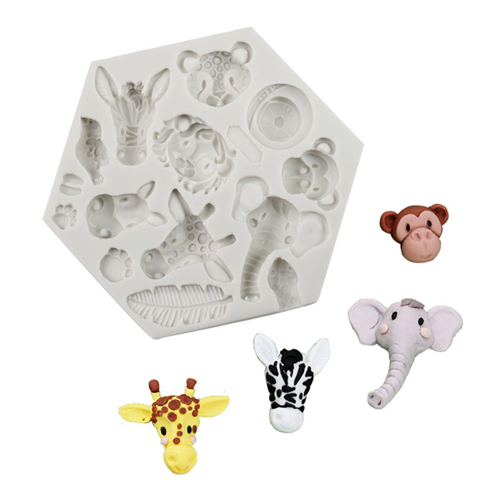 

Silicone Cake Mould 3D Jungle Animal Fondant Cake Chocolate Kitchen Tools, 501 Original