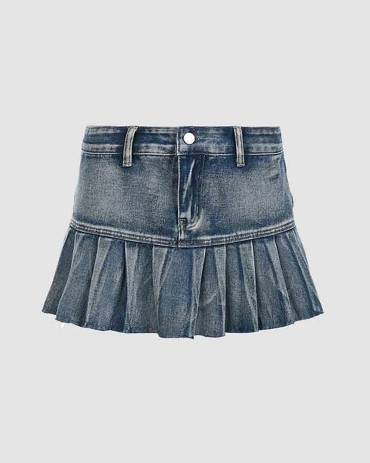Hadar Micro Denim Skirt