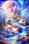 Luxury AB Velvet Diamond Painting Kit - Landscape