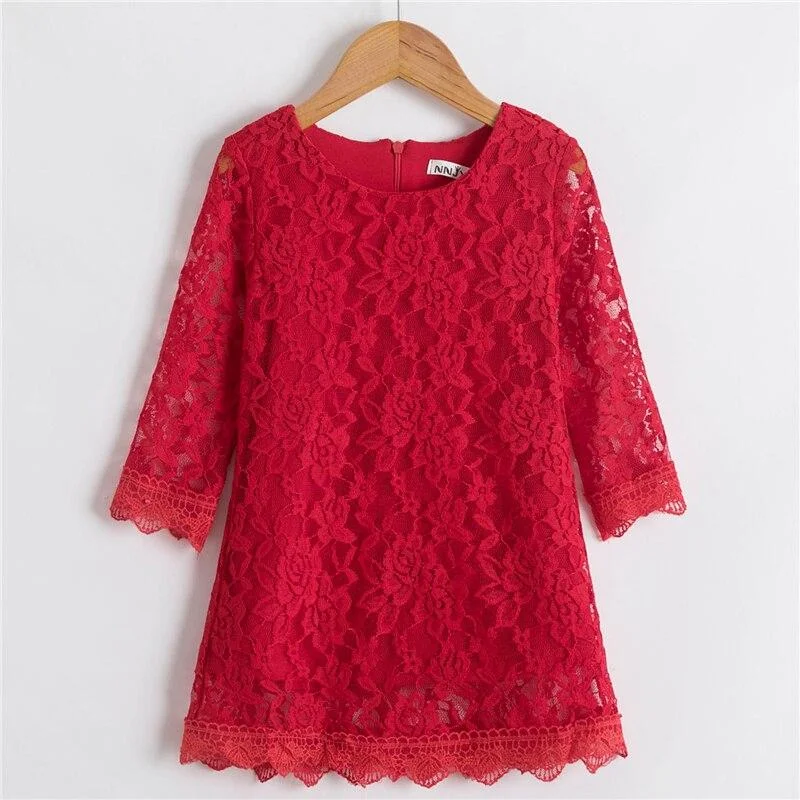 2021 Spring Girls Mesh Dress Dots Printing Girls Prom Evening Dresses for Girls Long Sleeve Bowknot Elegant Party Frock Dress