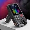 1.8 Inch Wireless Bluetooth-Compatible FM Transmitter QC3.0 Charging MP3 Player