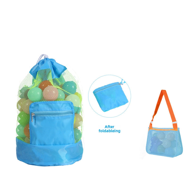 New Color Matching Children’s Toy Bag Shell Storage Bag Travel Beach Bag Hollow Transparent Beach Bag