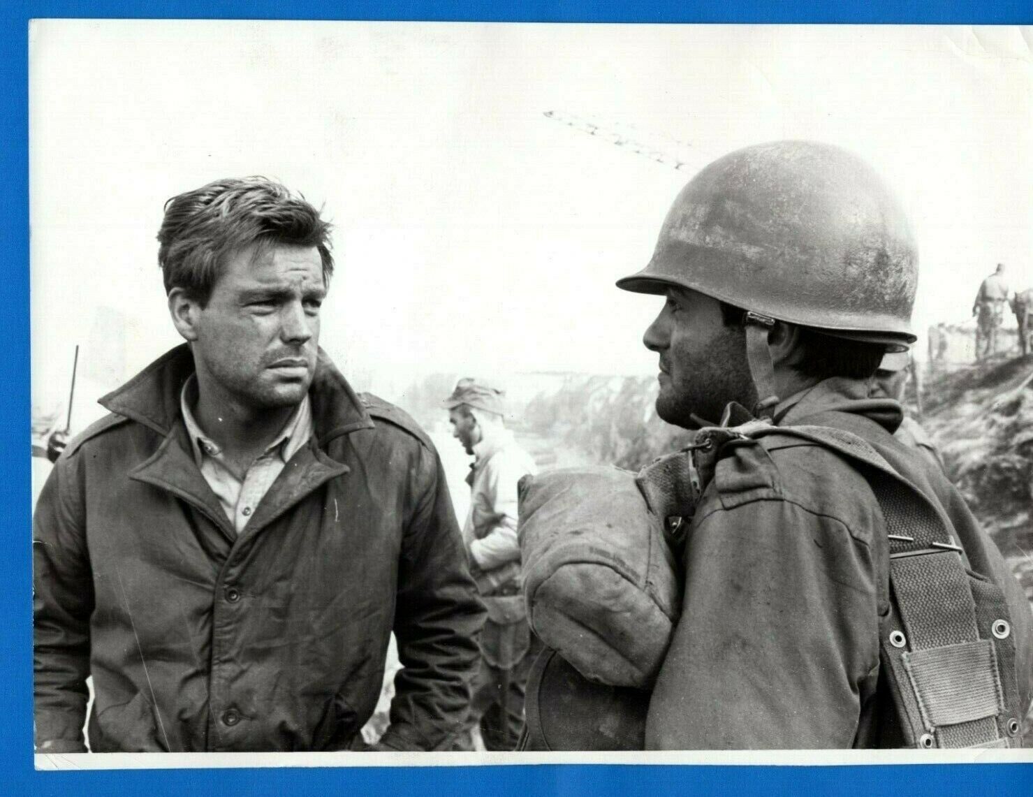 ROBERT WAGNER TOMMY SANDS Vintage 7.5x10 Promo Press Photo Poster painting 1961 THE LONGEST DAY