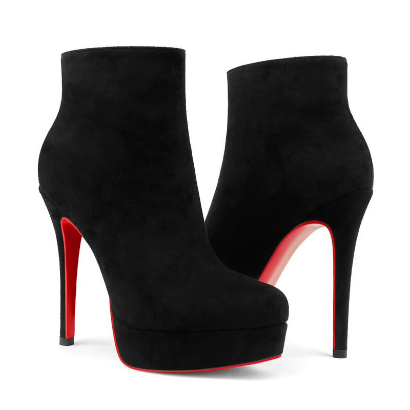 120mm Women's Platform Fashion Bianca Booty Red Bottom Heels-MERUMOTE