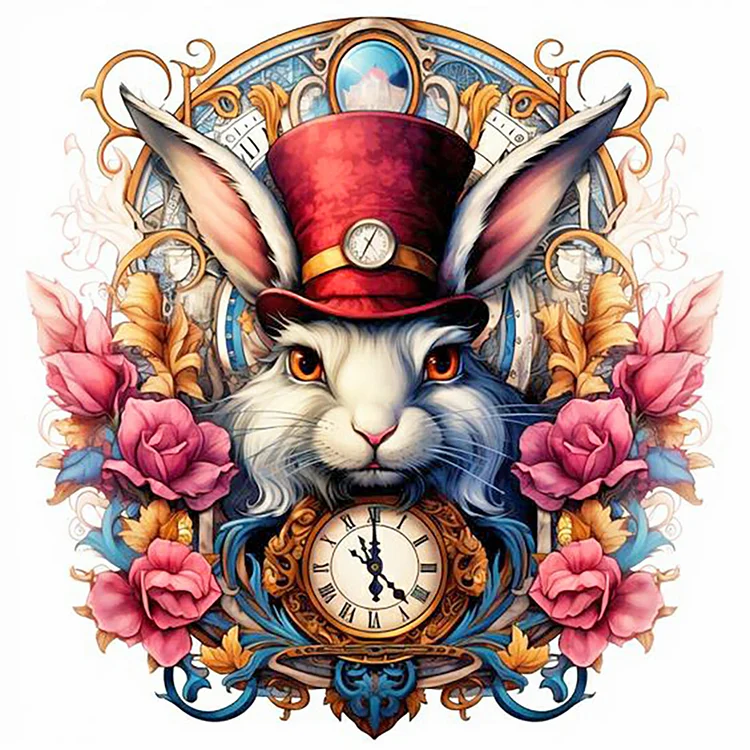 Time And Space Rabbit 40*40CM (Canvas) Full Round Drill Diamond Painting gbfke