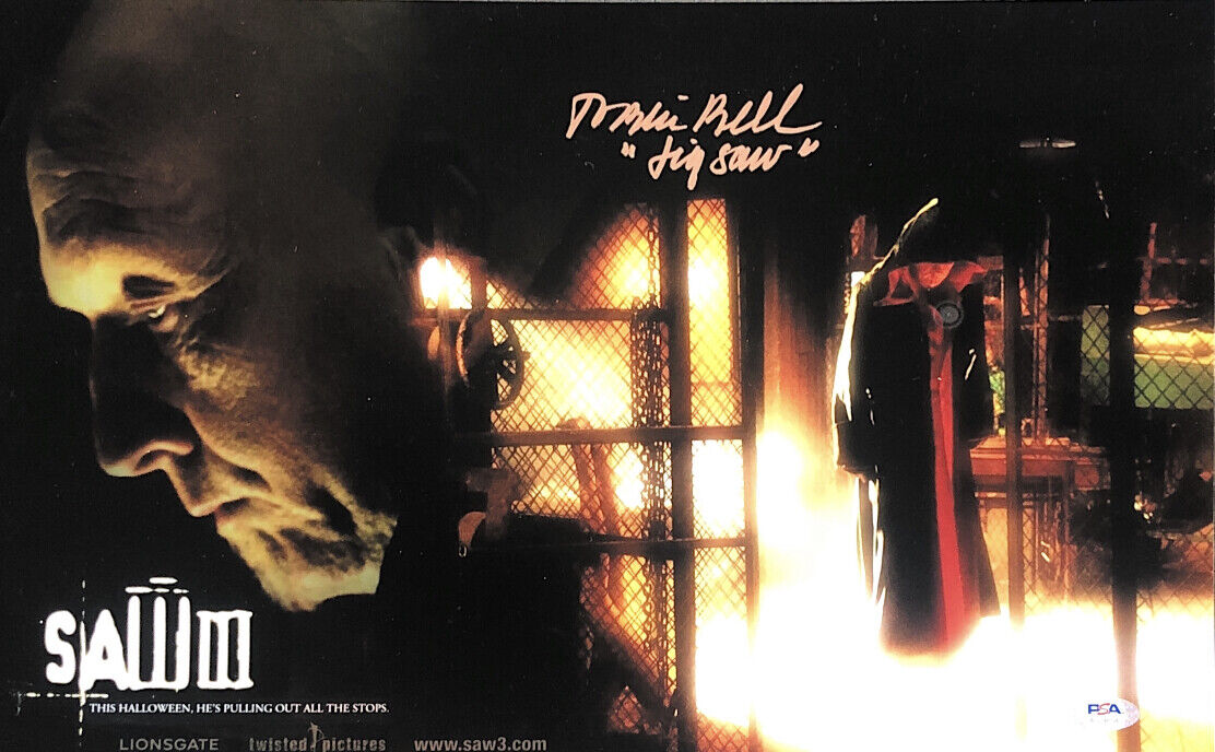 TOBIN BELL HAND SIGNED AUTOGRAPHED 12X16 JIGSAW Photo Poster painting WITH PSA DNA COA VERY RARE