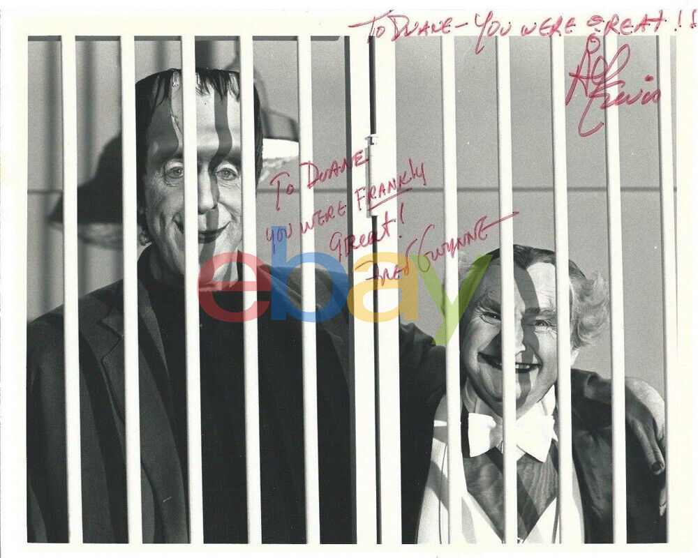 FRED GWYNNE  AL LEWIS  Signed Autographed 8x10 Photo Poster painting - THE MUNSTERS reprint