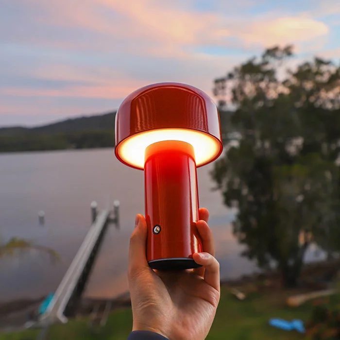 LED Creative Mushroom Rechargeable Table Lamp