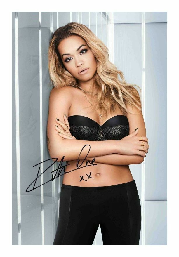 RITA ORA AUTOGRAPH SIGNED PP Photo Poster painting POSTER