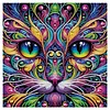 Diamond Painting-DIY Crystal Rhinestone Color Cat