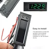3 in 1 Car Temperature Clock LED Display Electronic Clock Voltmeter Luminous 12V