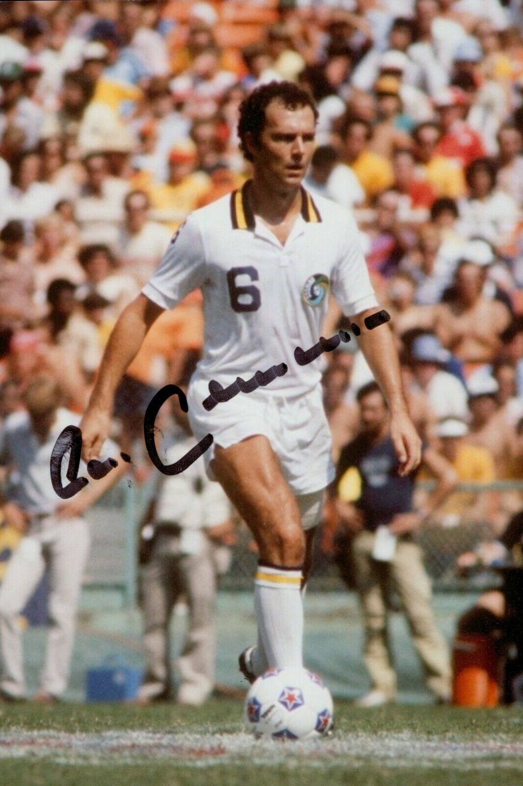 Franz Beckenbauer Signed 6x4 Photo Poster painting New York Cosmos Autograph Memorabilia + COA