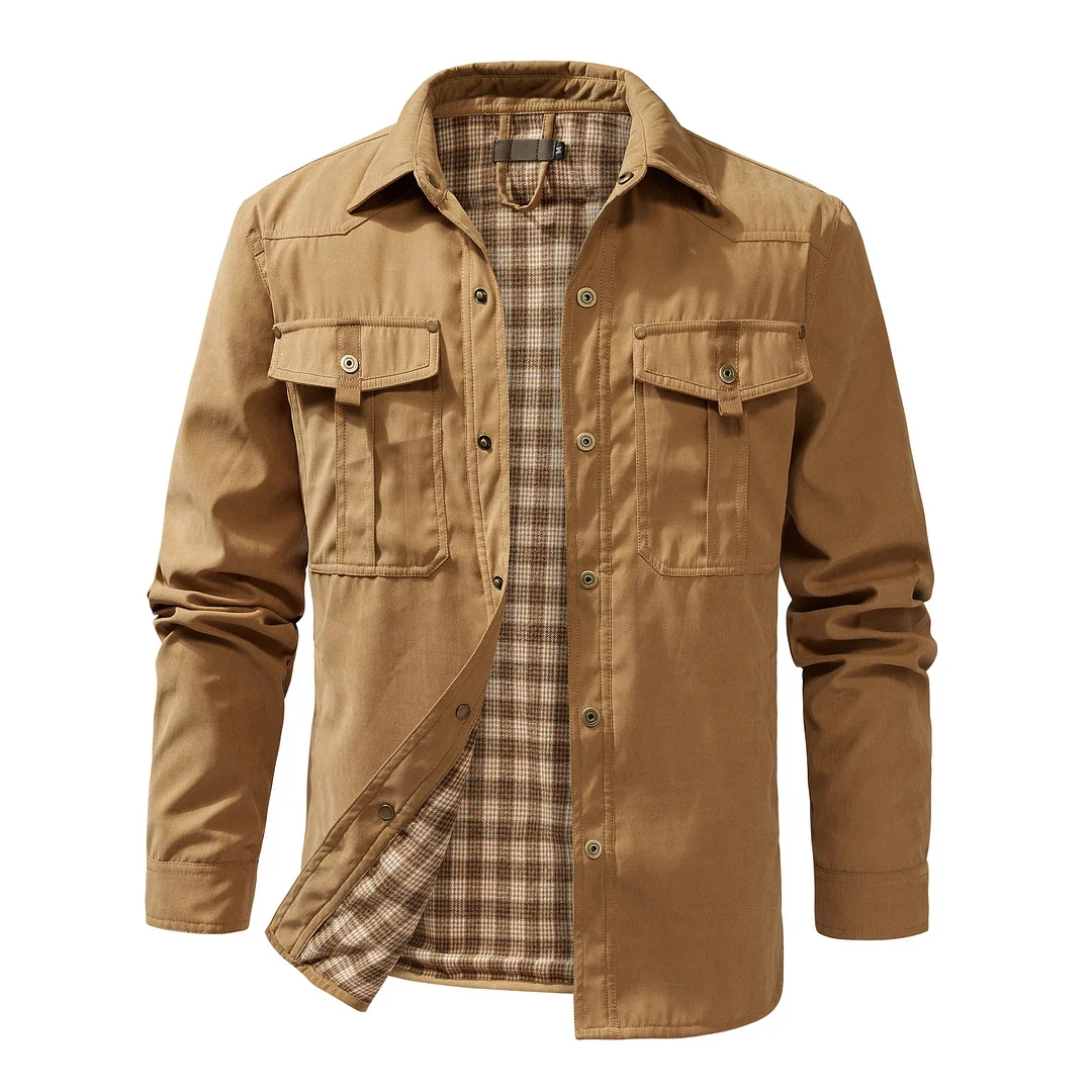 PLAID LINED JACKET