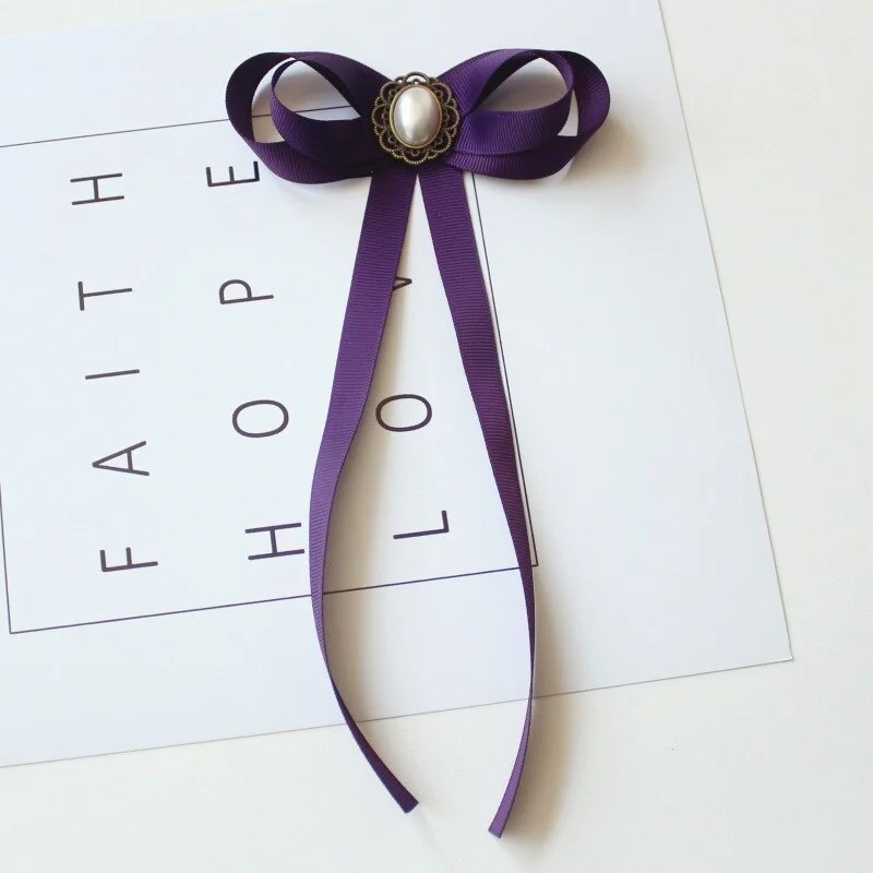 Hand-made Bow Tie Ladies Unisex Banking Stewardess Student Performs Career Korean White Shirt Black Bowtie Classic Trendy Gifts