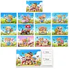 Little Bear Diamond Art Monthly Flip Tabletop Calendar January 2027 - December 2028 Small Desktop Calendar Planner 24 Months for Living Room Bedroom Office Desk Gift Giving