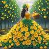Diamond Painting-DIY Crystal Rhinestone Lemon Girl(Box Packaging)