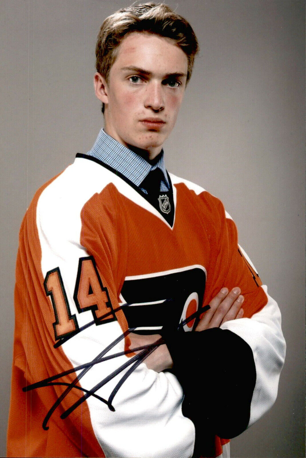 Travis Sanheim SIGNED 4x6 Photo Poster painting PHILADELPHIA FLYERS