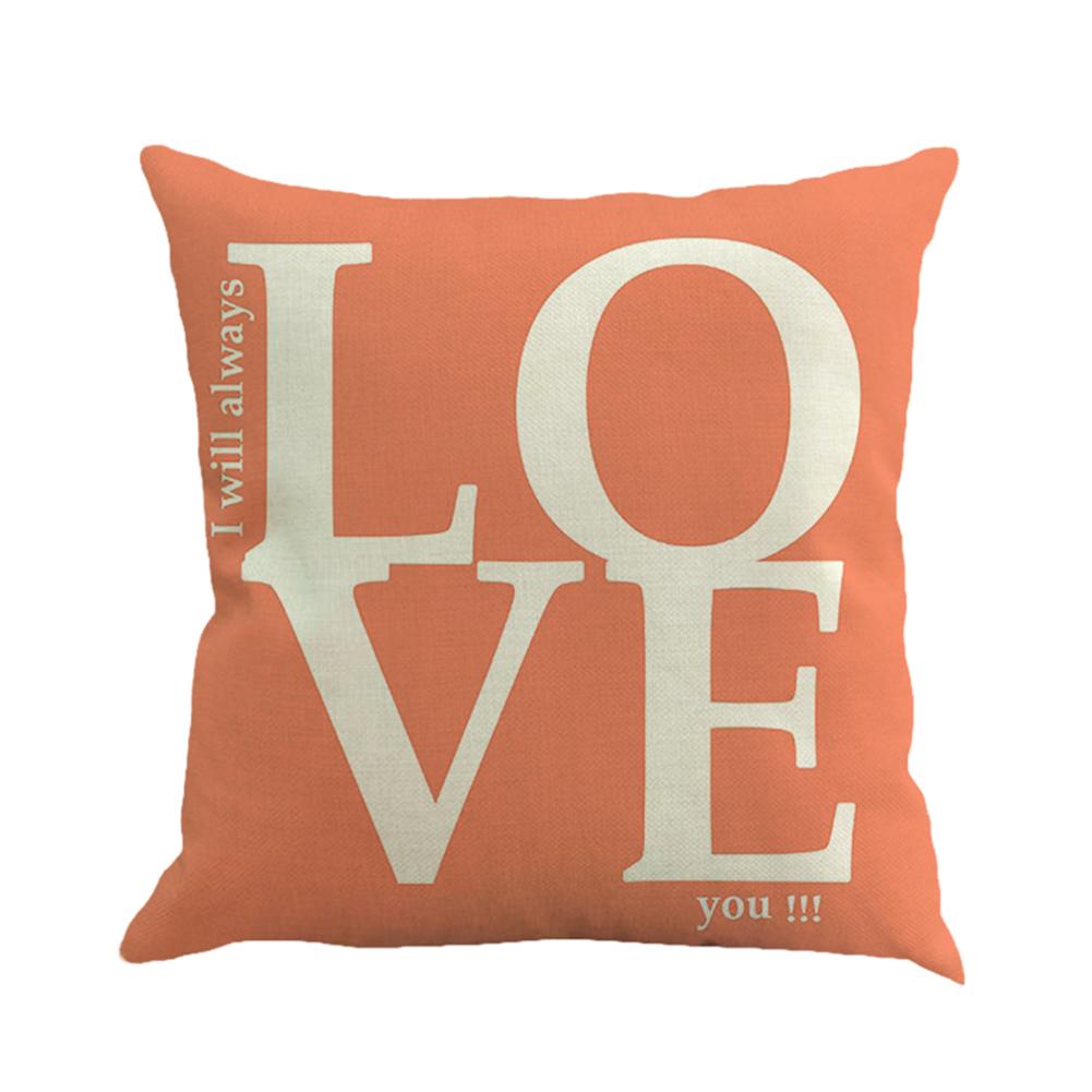 

Linen Cushion Cover Love Throw Car Home Decor Pillow Case Valentines Day, 501 Original