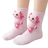 3D Knit Socks Funny Warm Cute Socks Double Layer Hand Crocheted Sock Middle Tube Socks for Autumn/Winter for Men & Women