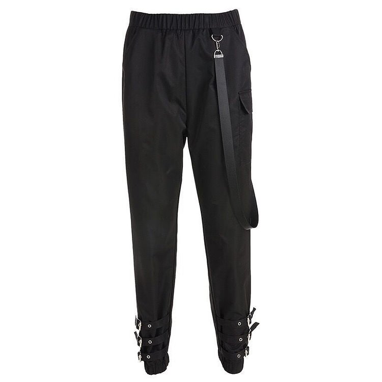 Buckle Strap Pants