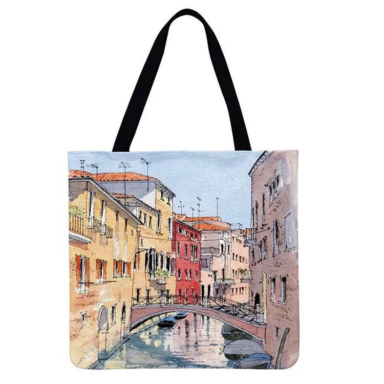 Travel Landscape Big - Linen Tote Bag