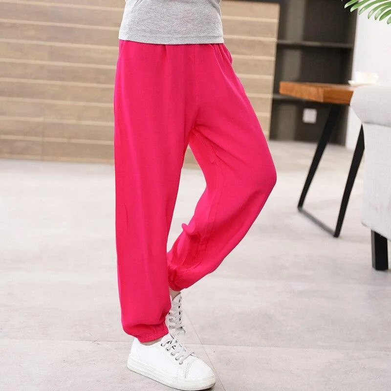 Summer Children Anti-mosquito Pants Kids Boys Harem Clothes Sweatpants Boy Baby Girls Lantern Colorful Toddler Print Clothing