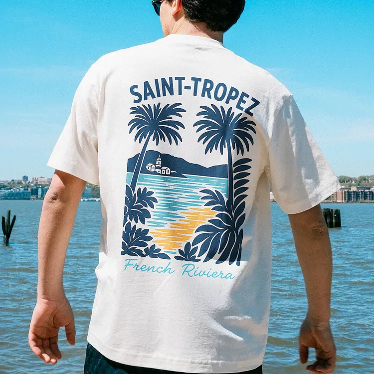 Saint-Tropez French Riviera Printed Men's T-shirt