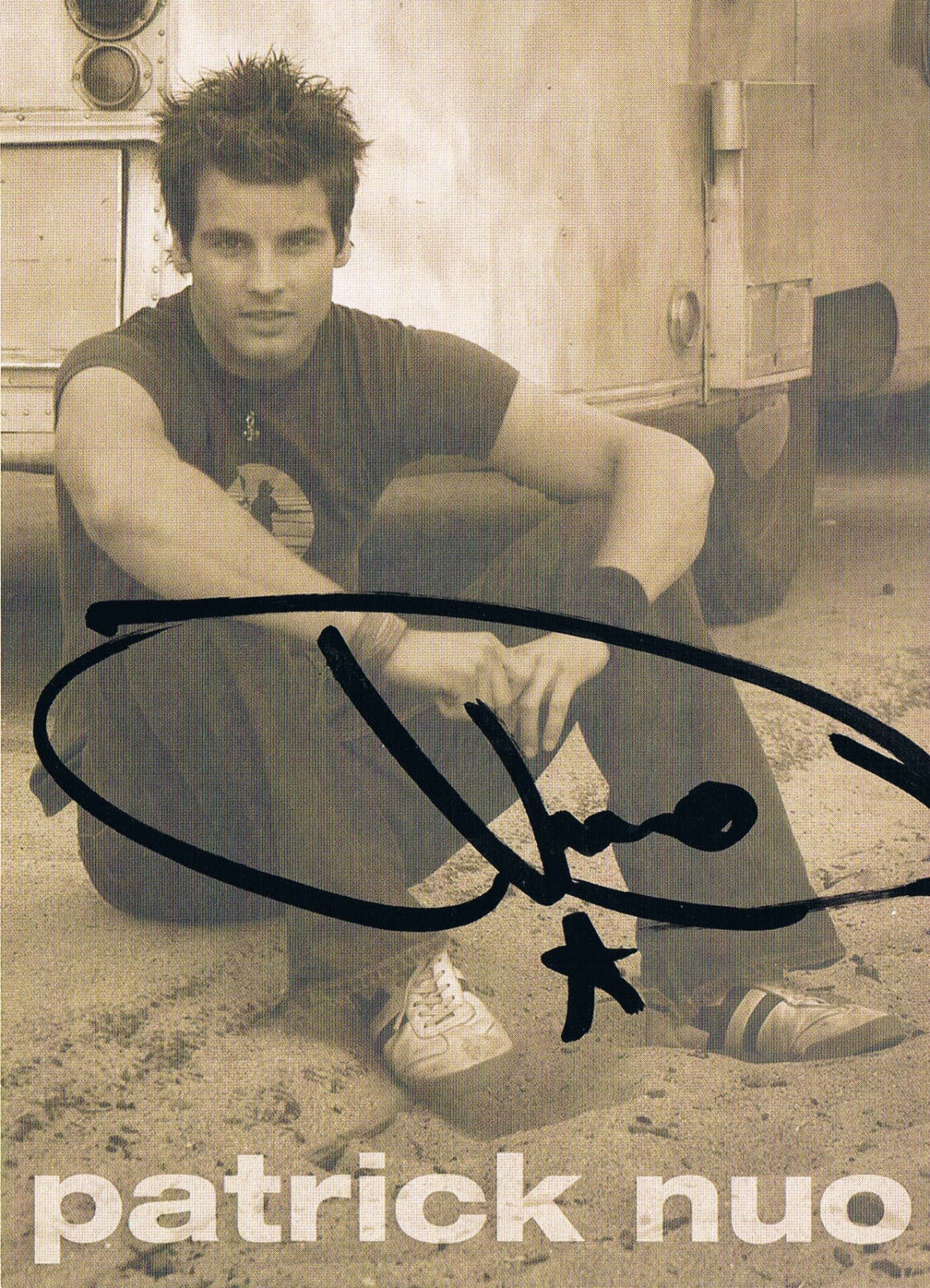 Patrick Nuo 1982- genuine autograph signed 4x6