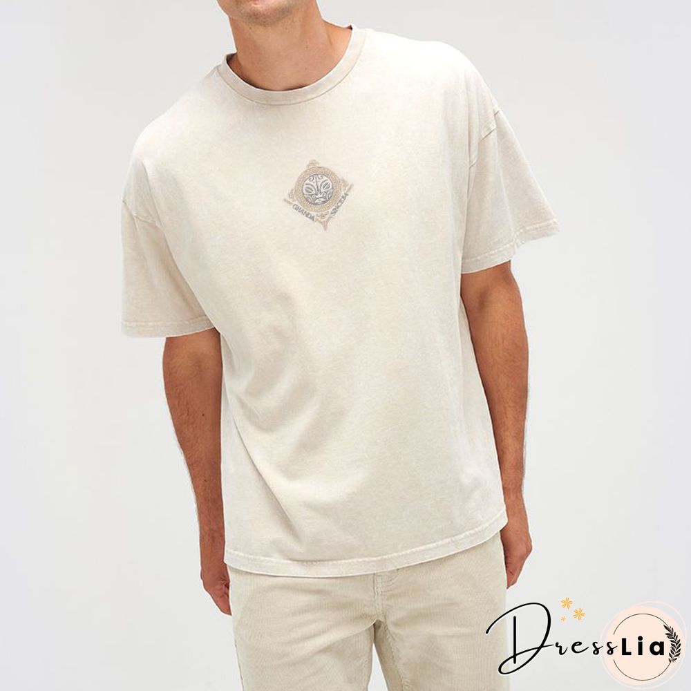 Vintage Graphic Art Print Short-Sleeved T-Shirt