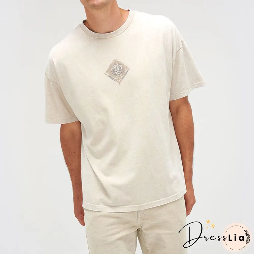 Vintage Graphic Art Print Short-Sleeved T-Shirt