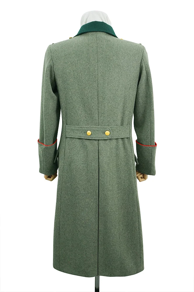   Wehrmacht German General Fieldgrey Wool Greatcoat With Pipe German-Uniform