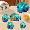 Red Fish 5D DIY Tiermuster Diamantbemalungsuntersetzer mit Halter: Startseite