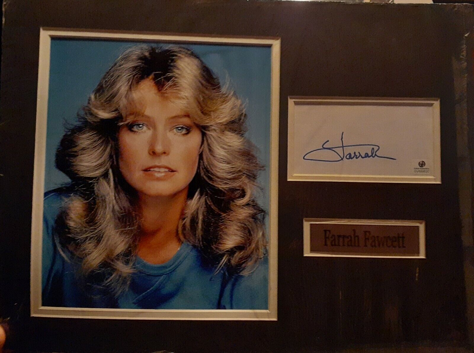 Farrah Fawcett signed 8x10 COA GAI