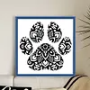 Paw Silhouette-11CT Stamped Cross Stitch 40*40cm tapestrymarket