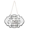 >SALE<Wooden Shop Sign Diamond Painting Hanging Pendant for Home Decor (Closed White)
